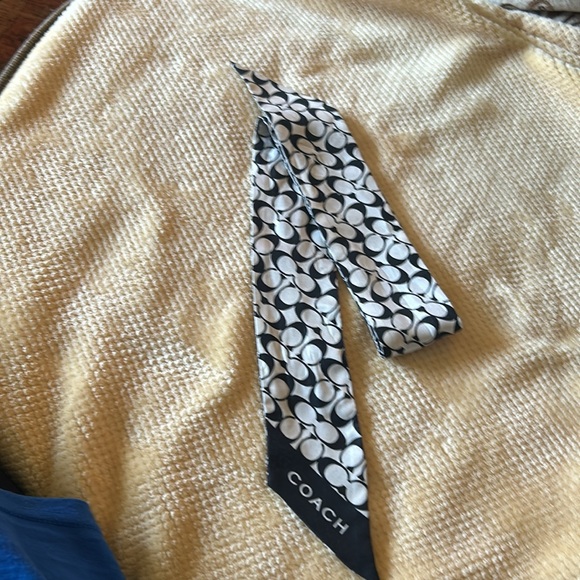 COACH SKINNY SCARF AND BAG TAG - Picture 3 of 12